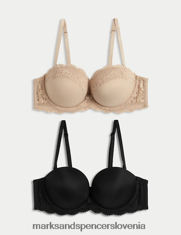 2pk žični multiway push up nedrčki rožnati kremen Marks & Spencer oblačila uniseks 6T8F6X4074