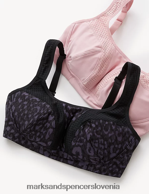2pk vrhunski športni nedrčki brez žic prašno roza Marks & Spencer oblačila uniseks 6T8F6X4158
