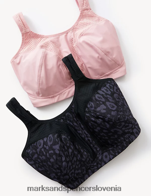 2pk vrhunski športni nedrčki brez žic prašno roza Marks & Spencer oblačila uniseks 6T8F6X4464