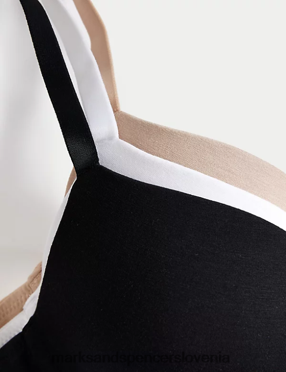 3pk žični nedrčki s kratkimi rokavi mešanica opalina Marks & Spencer oblačila uniseks 6T8F6X3784