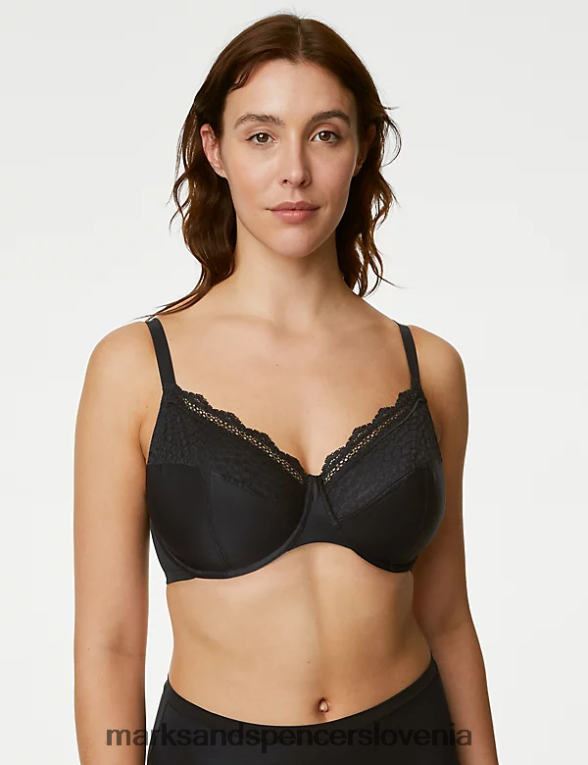 3pk žični nedrčki s polnimi košaricami črna mešanica Marks & Spencer oblačila uniseks 6T8F6X4525