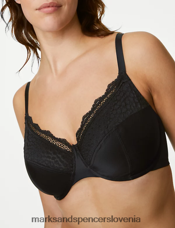 3pk žični nedrčki s polnimi košaricami črna mešanica Marks & Spencer oblačila uniseks 6T8F6X4525