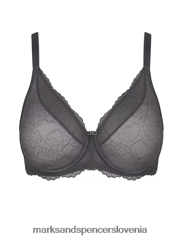 Mirage Spotlight čipkast nedrček z minimizatorjem siva Marks & Spencer oblačila uniseks 6T8F6X4401
