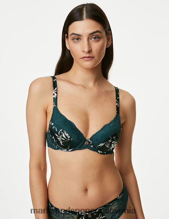 cassia nedrček s polnimi košaricami iz svile in čipke zelena mešanica Marks & Spencer oblačila uniseks 6T8F6X4110