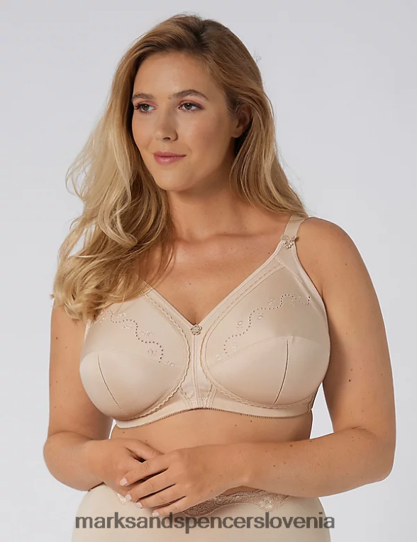 doreen nedrček s popolno oporo iz bombaža bež Marks & Spencer oblačila uniseks 6T8F6X4304