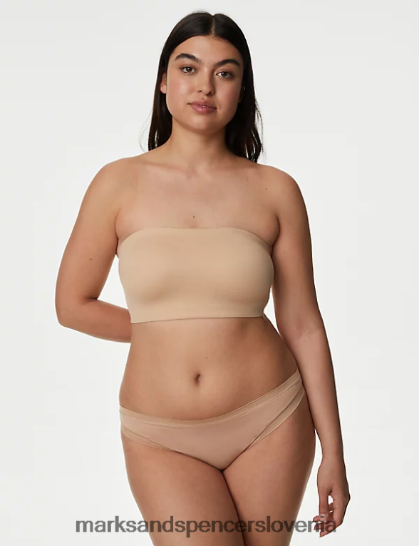 flexifit bandeau modrček brez žic rožnati kremen Marks & Spencer oblačila uniseks 6T8F6X4282