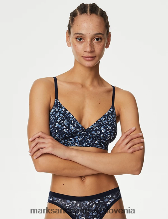 flexifit brezžična majica sivo modra Marks & Spencer oblačila uniseks 6T8F6X4362