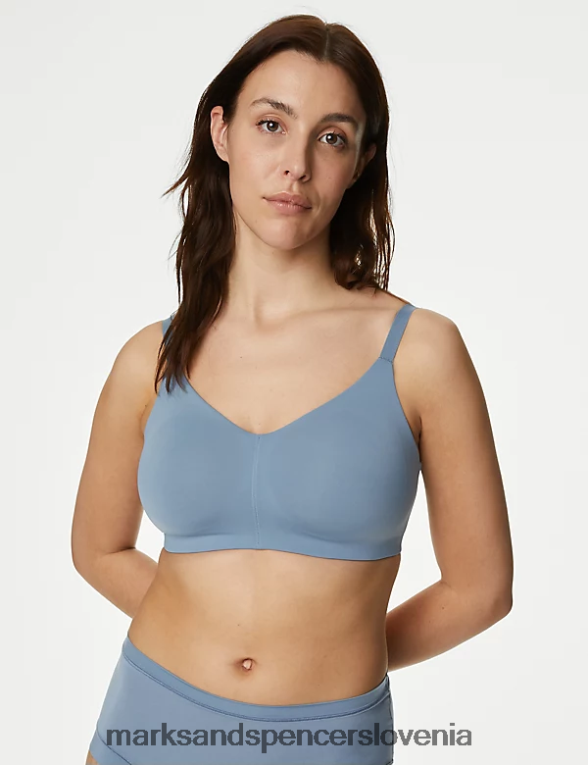 flexifit nedrček s polnimi košaricami sivo modra Marks & Spencer oblačila uniseks 6T8F6X4135