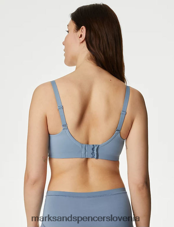 flexifit nedrček s polnimi košaricami sivo modra Marks & Spencer oblačila uniseks 6T8F6X4135