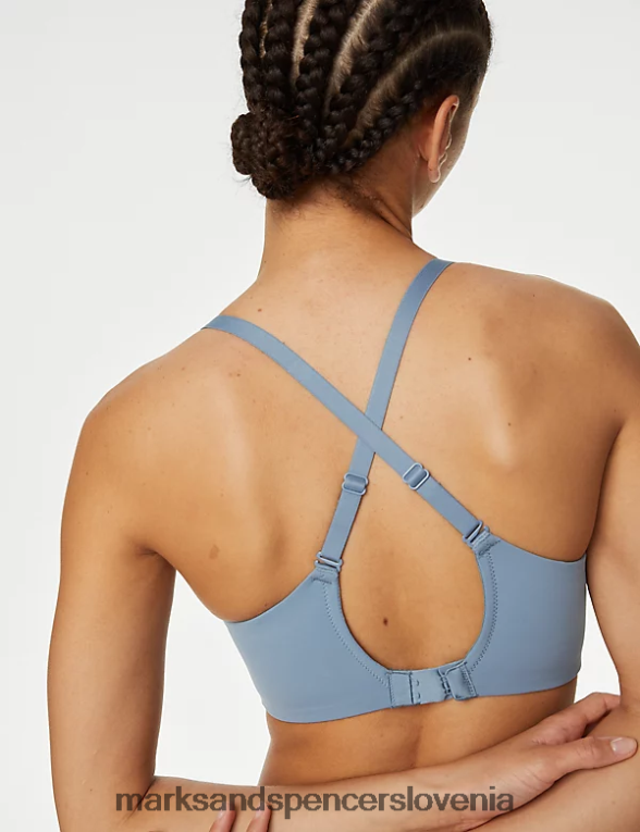 flexifit nedrček s polnimi košaricami sivo modra Marks & Spencer oblačila uniseks 6T8F6X4141