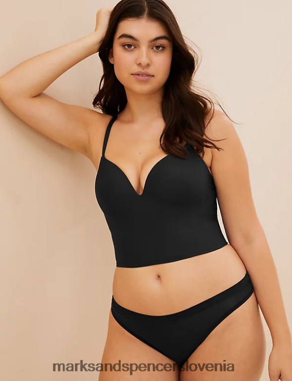 flexifit nedrček s potiskom brez žic Črna Marks & Spencer oblačila uniseks 6T8F6X4438