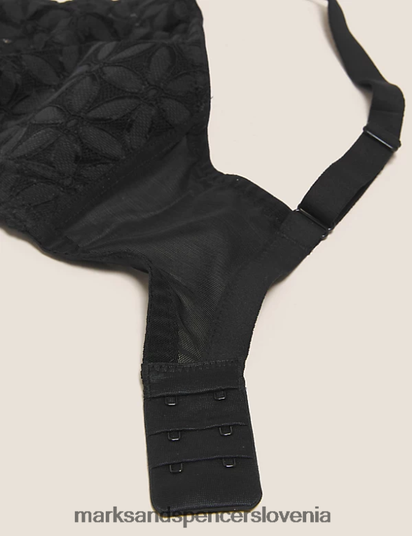 čipkast nepodložen bralette Črna Marks & Spencer oblačila uniseks 6T8F6X3787