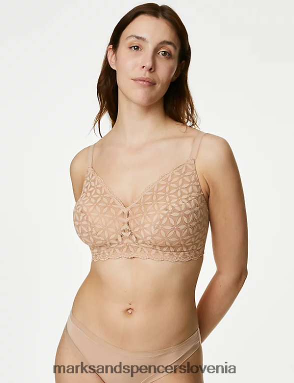 čipkast nepodložen bralette rožnati kremen Marks & Spencer oblačila uniseks 6T8F6X4124