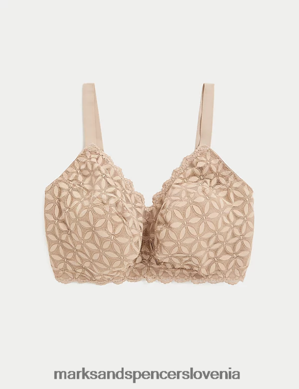 čipkast nepodložen bralette rožnati kremen Marks & Spencer oblačila uniseks 6T8F6X4124