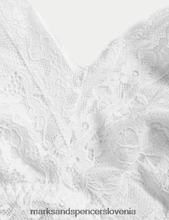 čipkasti brezžični bralette bela Marks & Spencer oblačila uniseks 6T8F6X3778