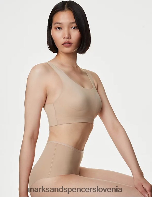 kratki top flexifit brez žic rožnati kremen Marks & Spencer oblačila uniseks 6T8F6X1342