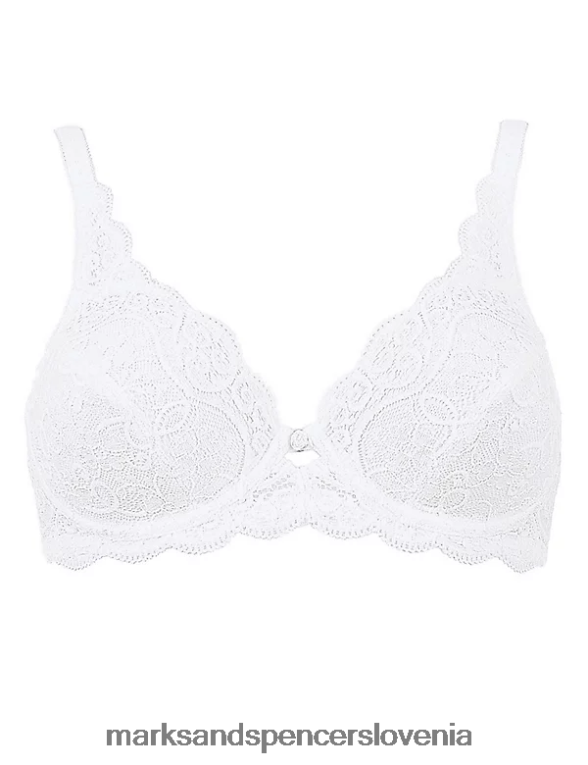nedrček amourette 300 s čipkami in polnimi košaricami bela Marks & Spencer oblačila uniseks 6T8F6X4253