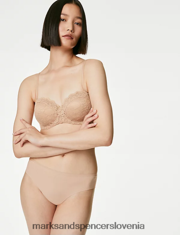 nedrček s čipkastim trakom rožnati kremen Marks & Spencer oblačila uniseks 6T8F6X4189