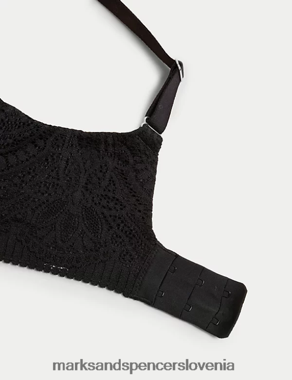 nedrček s kratkimi rokavi s kratkimi rokavi in ​​polnimi košaricami Črna Marks & Spencer oblačila uniseks 6T8F6X3837