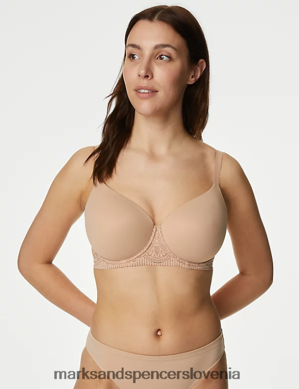 nedrček s kratkimi rokavi s kratkimi rokavi in ​​polnimi košaricami rožnati kremen Marks & Spencer oblačila uniseks 6T8F6X4218