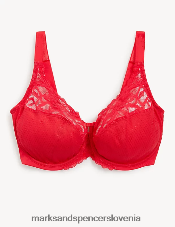 nedrček s polnimi košaricami Wild blooms škrlat Marks & Spencer oblačila uniseks 6T8F6X4516