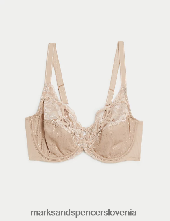nedrček s polnimi košaricami Wild blooms rožnati kremen Marks & Spencer oblačila uniseks 6T8F6X107