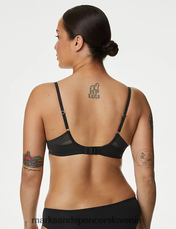 nedrček z žico push-up Črna Marks & Spencer oblačila uniseks 6T8F6X4411