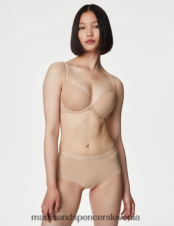nedrček z žico push-up rožnati kremen Marks & Spencer oblačila uniseks 6T8F6X3970