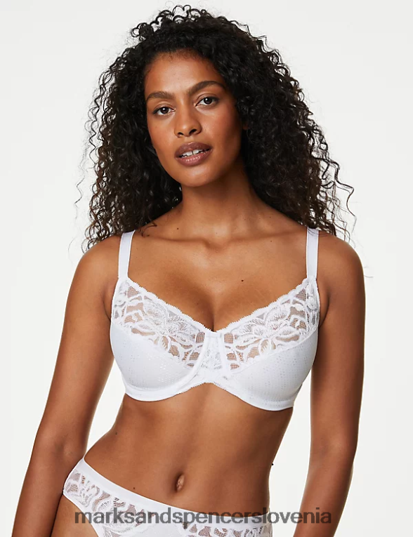 nedrček z minimizatorjem Wild blooms s polnimi košaricami bela Marks & Spencer oblačila uniseks 6T8F6X4028