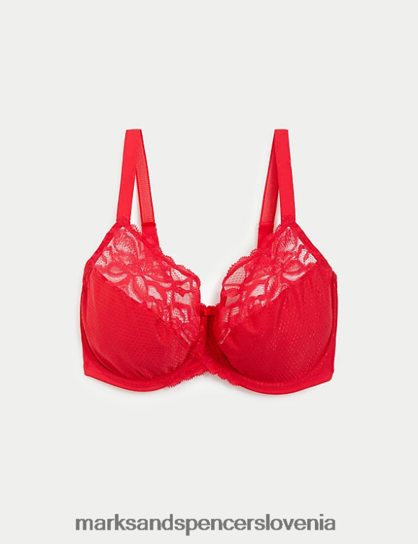 nedrček z minimizatorjem Wild blooms s polnimi košaricami škrlat Marks & Spencer oblačila uniseks 6T8F6X4030