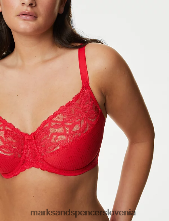 nedrček z minimizatorjem Wild blooms s polnimi košaricami škrlat Marks & Spencer oblačila uniseks 6T8F6X4030