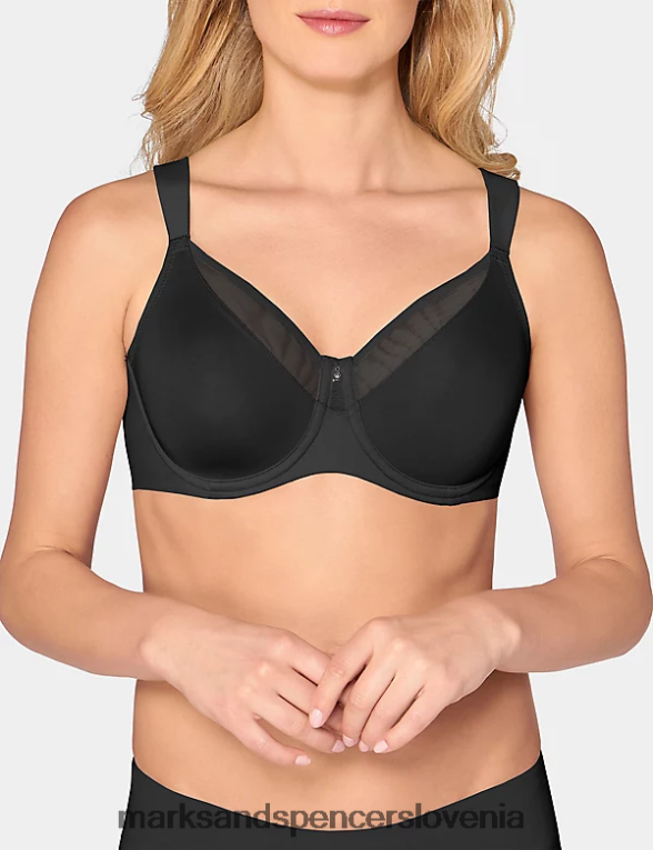 nepodložen nedrček z minimizirajočimi spodnjicami prave oblike sensation Črna Marks & Spencer oblačila uniseks 6T8F6X4410