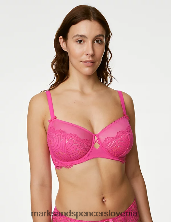 nova čipkasti nedrček s pomanjšanim oprijemom roza roza Marks & Spencer oblačila uniseks 6T8F6X4392