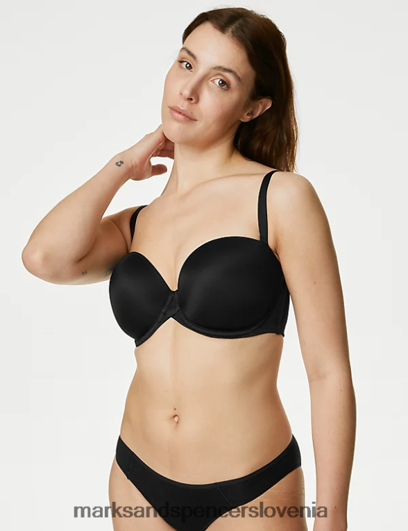 podložen večstranski nedrček z žico Črna Marks & Spencer oblačila uniseks 6T8F6X4717