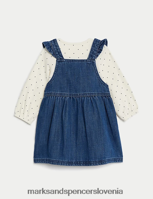 3-delna bombažna obleka na pike denim Marks & Spencer oblačila uniseks 6T8F6X7708