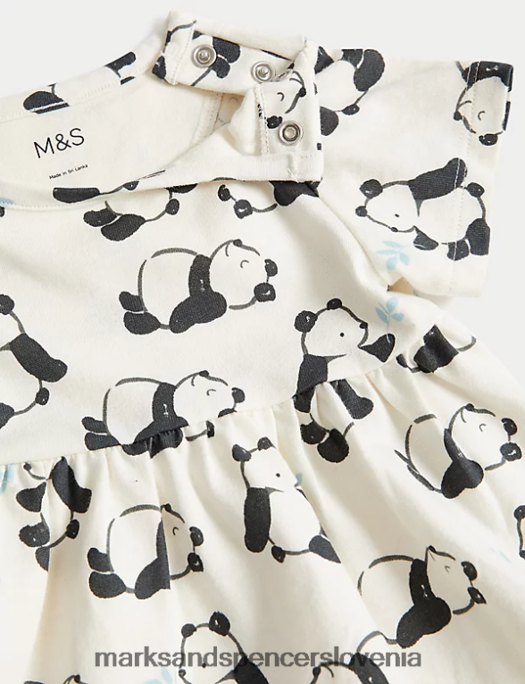 panda obleka iz čistega bombaža kaliko Marks & Spencer oblačila uniseks 6T8F6X7656