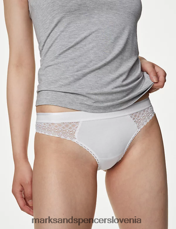 3pk bombažne brazilske hlačke bela mešanica Marks & Spencer oblačila uniseks 6T8F6X4280