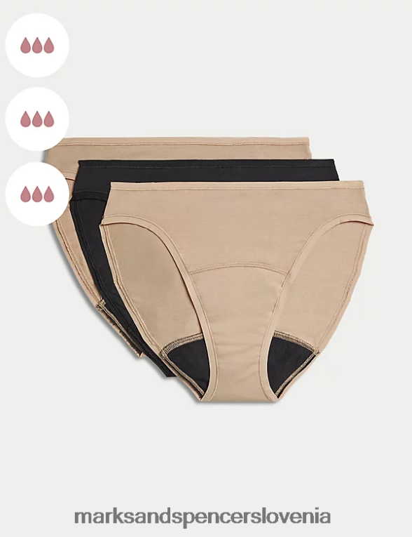 3pk hlače z visokimi nogavicami z visoko vpojnostjo rožnati kremen Marks & Spencer oblačila uniseks 6T8F6X4460
