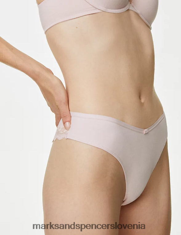 4pk bogate bombažne hlačke miami brazilian svetlo roza mešanica Marks & Spencer oblačila uniseks 6T8F6X3935
