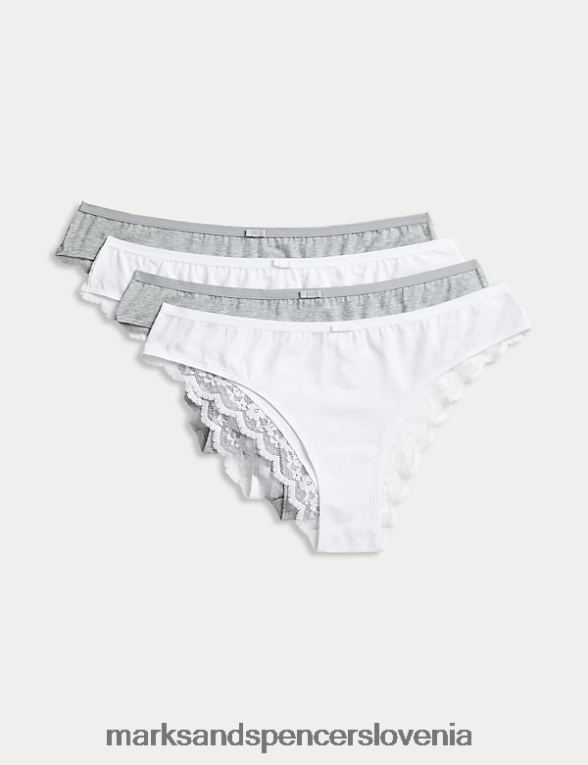4pk bogate brazilske hlačke iz bombaža siva mešanica Marks & Spencer oblačila uniseks 6T8F6X3761