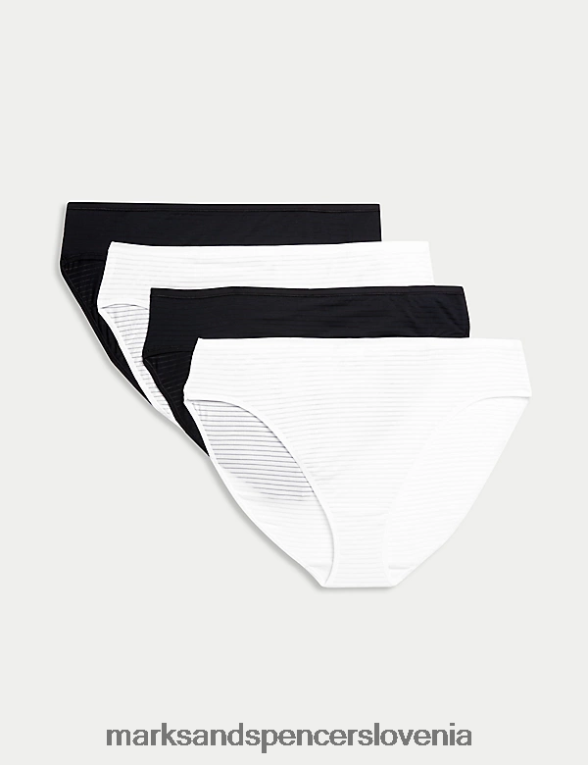 4pk modalne bogate hlače z visokimi nogavicami brez vpl črna mešanica Marks & Spencer oblačila uniseks 6T8F6X4569