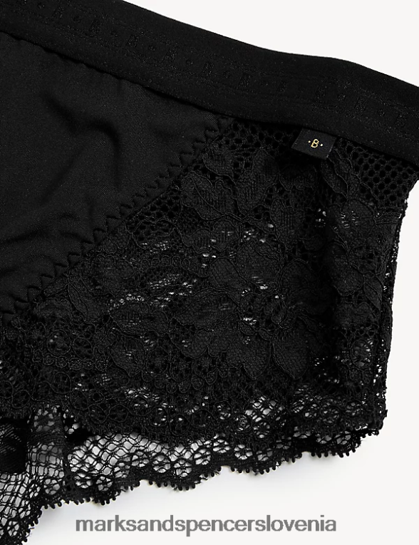 brazilske hlačke ameli z visokim pasom Črna Marks & Spencer oblačila uniseks 6T8F6X4617