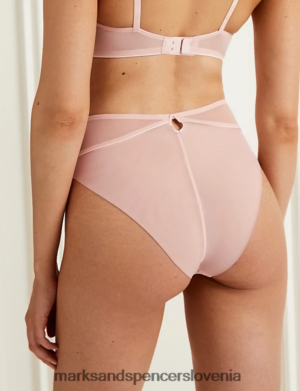 iris brazilske hlačke z visokim pasom pudrasto roza Marks & Spencer oblačila uniseks 6T8F6X4020