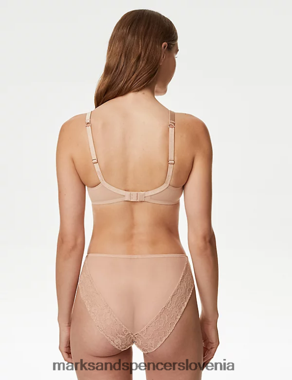 visoke hlačke iz svile in čipke rožnati kremen Marks & Spencer oblačila uniseks 6T8F6X4479