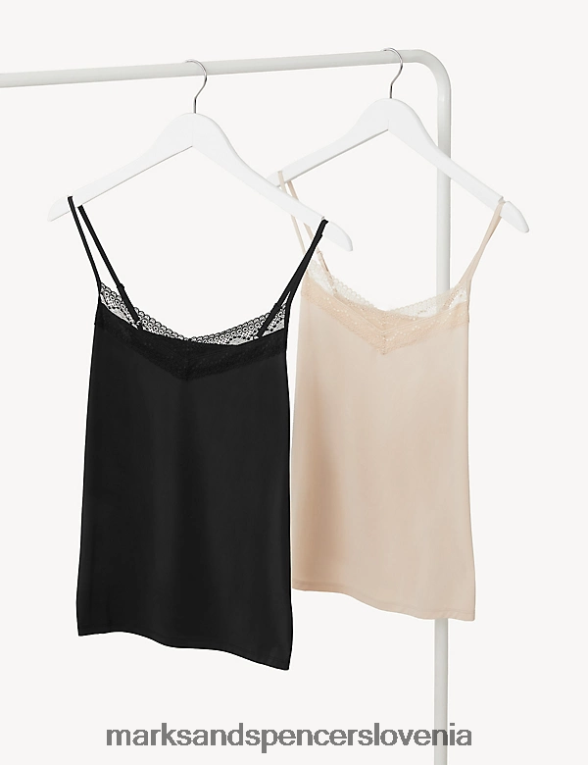 2pk kul udoben telovnik črna mešanica Marks & Spencer spodnje perilo uniseks 6T8F6X3498