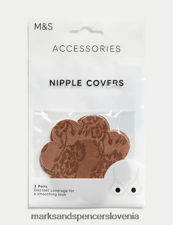 3pk prevleke za bradavice s cvetjem bogati kremen Marks & Spencer spodnje perilo uniseks 6T8F6X4713