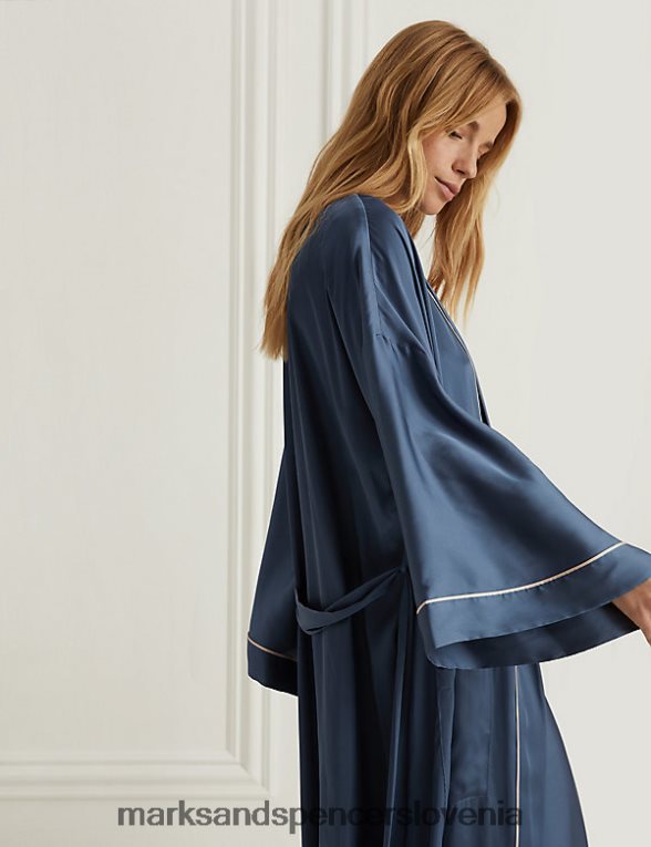 saten dolg ovoj zračno modra Marks & Spencer spodnje perilo uniseks 6T8F6X3402