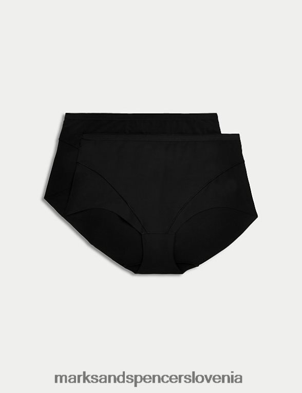 2pk nadzor svetlobe brez vpl polnih spodnjic Črna Marks & Spencer spodnje perilo uniseks 6T8F6X4376
