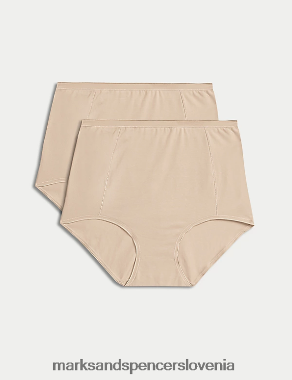 2pk čvrste kontrolne polne hlačke rožnati kremen Marks & Spencer spodnje perilo uniseks 6T8F6X4121