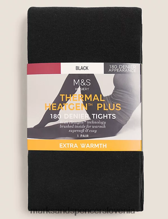 180 denier termalni heatgen plus nogavice Črna Marks & Spencer spodnje perilo uniseks 6T8F6X4663